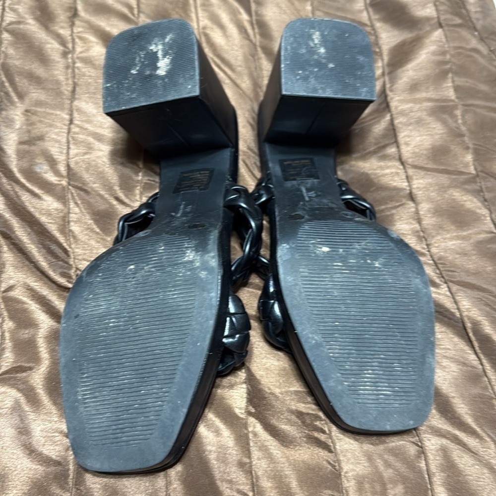 Worthington Elegant Black Braided Women's Sandals - Picture 3 of 4